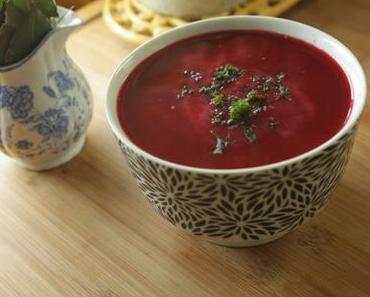 Velouté de betteraves au cumin