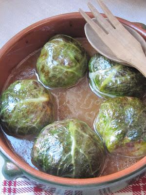 Chou farci au pot-au-feu d'hier