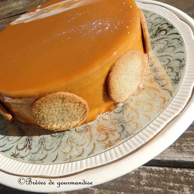 Entremets chocolat au lait et caramel