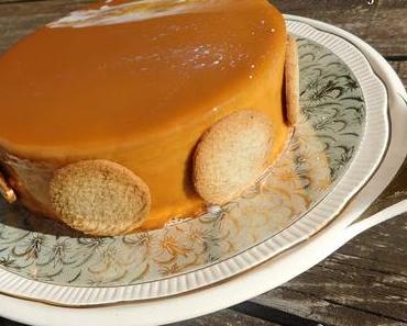 Entremets chocolat au lait et caramel