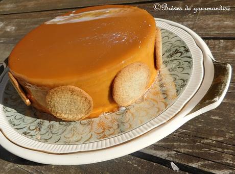 Entremets chocolat au lait et caramel