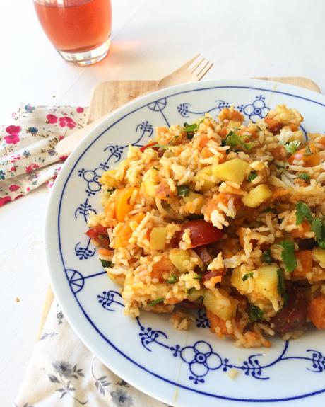 Pulao patate douce-pomme de terre {Concours Tilda}