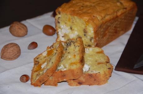 Cake au potiron, noix et feta