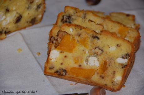 Cake au potiron, noix et feta