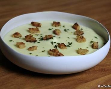 Velouté de chou-fleur, croûtons au beurre façon Bocuse