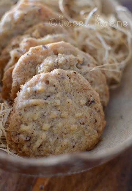 sweet kwisine, biscuits, sablés, shotbread, noix de pécan, noël, végétarien