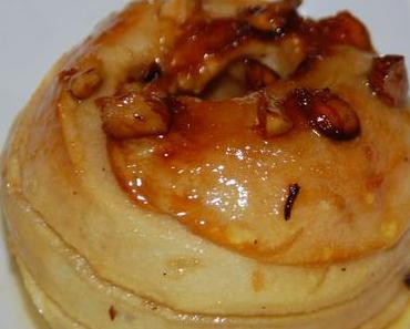 Pomme au four au miel et aux noisettes