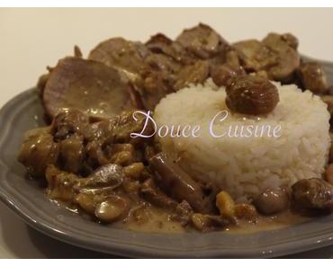Filet mignon aux châtaignes