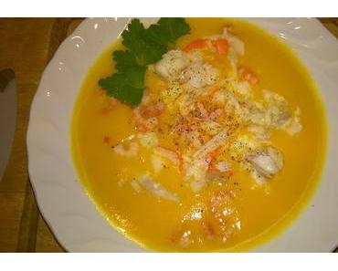 Soupe de carottes et poisson (thermomix)