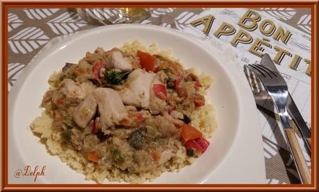 Filets de poulet et son Curry de légumes