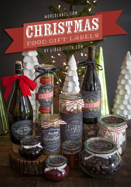 Printable Labels for Your Edible Christmas Gifts | Lia Griffith: 