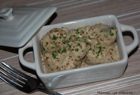 Sauté de porc aux deux moutardes