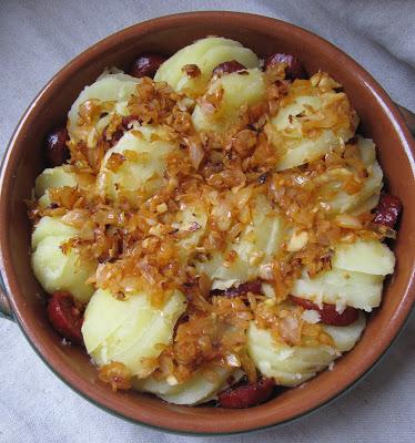 Gratin de pommes de terre et chorizo au morbier