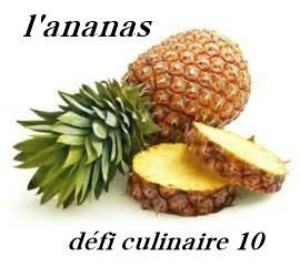 Gâteau à l'ananas défi culinaire 10 : ananas
