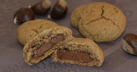 Cookies à la farine de châtaignes fourrés au chocolat défi passe plats entre amis #5