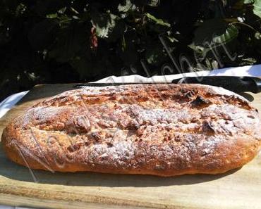 Pain au seigle et graines de lin