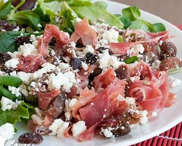 Salade aux figues et jambon cru