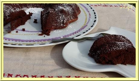 Gâteau mousse au chocolat et fromage blanc