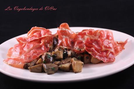 Poêlée de cèpes au pata negra