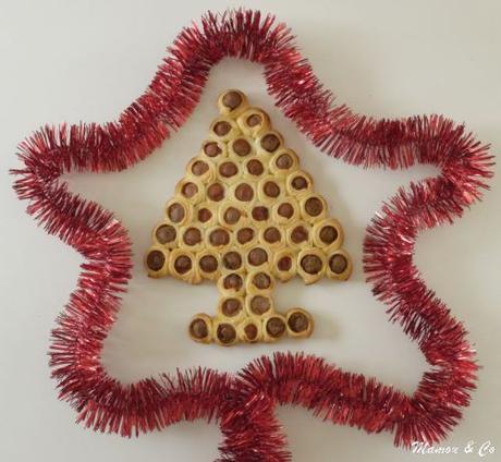Sapin de saucisses feuilletées Sapin de saucisses feuilletées