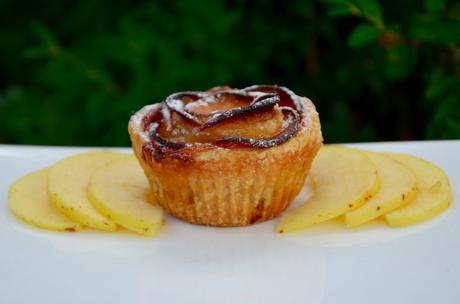 Roses feuilletées aux pommes