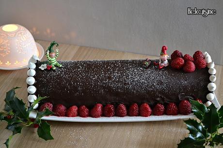 Bûche de noël Framboises et Chocolat