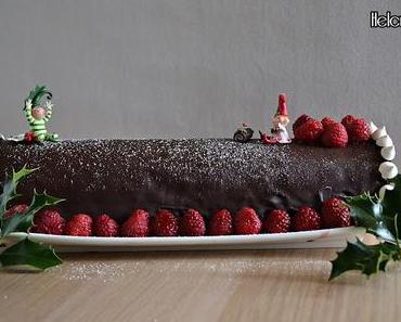 Bûche de noël Framboises et Chocolat