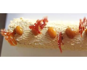Bûche prune caramel