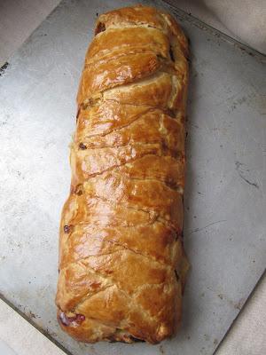 Tresse au saumon et aux poireaux