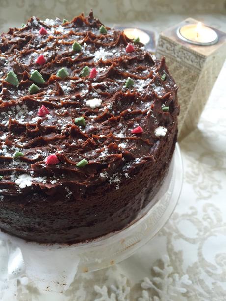 Naked layered Mud Cake : un gâteau super chocolaté pour Noël