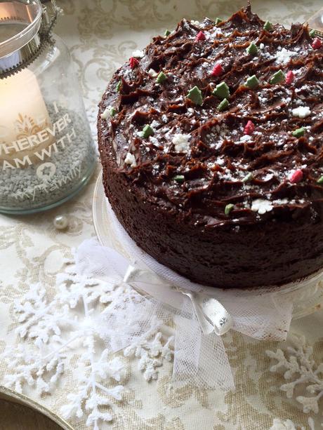 Naked layered Mud Cake : un gâteau super chocolaté pour Noël