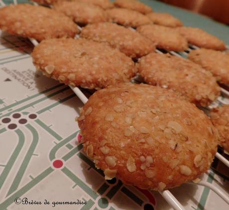 Sablés au Cantal et flocons d'avoine