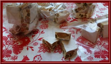 Nougat Blanc, Amandes Pistaches au Thermomix