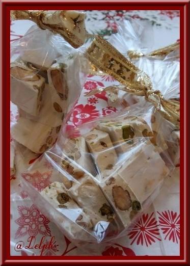 Nougat Blanc, Amandes Pistaches au Thermomix