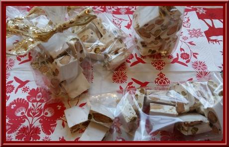 Nougat Blanc, Amandes Pistaches au Thermomix