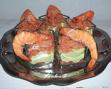Verrines saumon fumé avocat pamplemousse