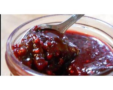 Confiture de canneberges et porto