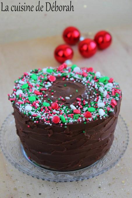 Gâteau de Noël noix et chocolat
