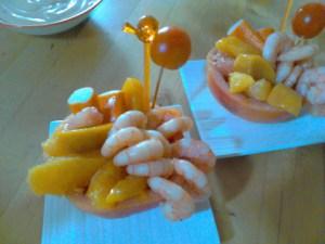 salade crevettes agrumes