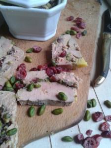 terrine foie gras cranberries pistaches