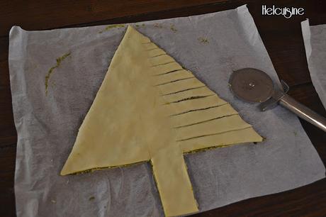 Sapin feuilleté au pesto