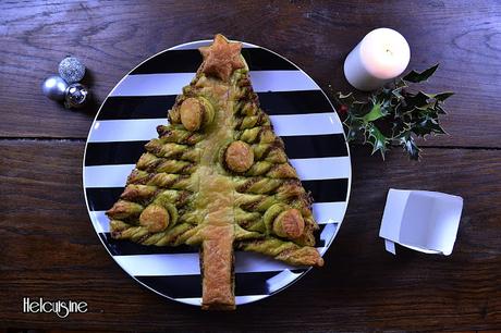 Sapin feuilleté au pesto