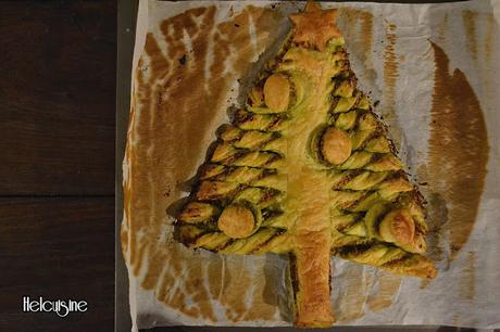 Sapin feuilleté au pesto