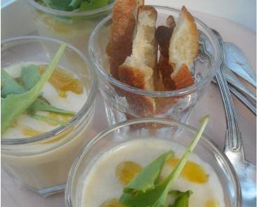 Gaspacho de haricots tarbais à l’huile de mandarine