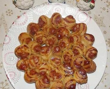 Fleur en feuilletés de saucisses