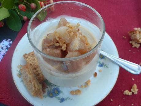 panna cotta foie gras poires