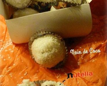 ღ " Miam " Bouchées Coco fourrées au Nutella