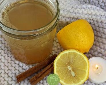 Potion d’hiver : gingembre, miel et cannelle