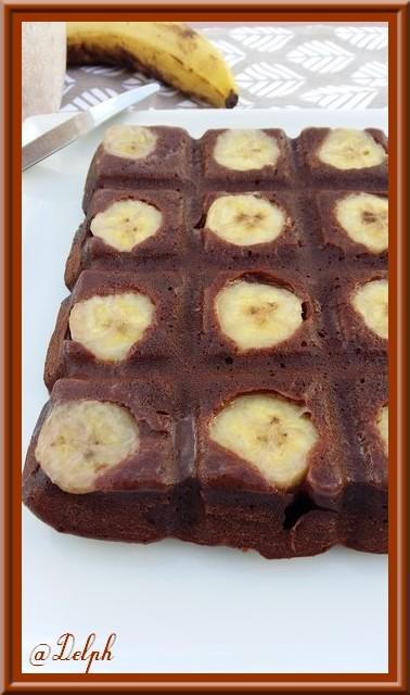 Brownie, Chocolat, Banane et Noix de Pécan