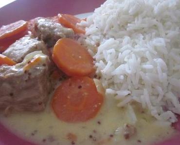 Sauté de porc à la moutarde & carottes